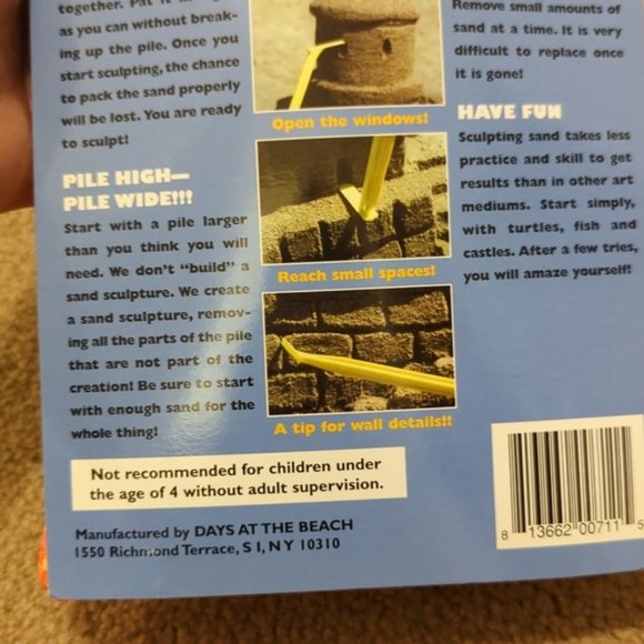 Sand Castle Tools | Creativity Set & Book | Unopened Mesh Bag - Picture 4 of 7